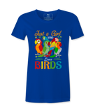 Just A Girl Who Loves Birds  Tshirt Just A Girl Who Loves Birds  Tshirt