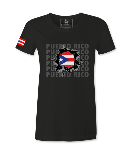 Puerto Rico Flag Female T-shirt