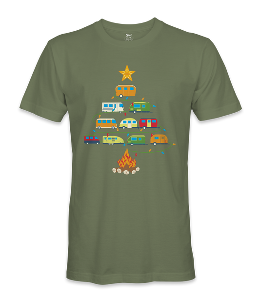 Camper Christmas Tree - RV Life - T-shirt