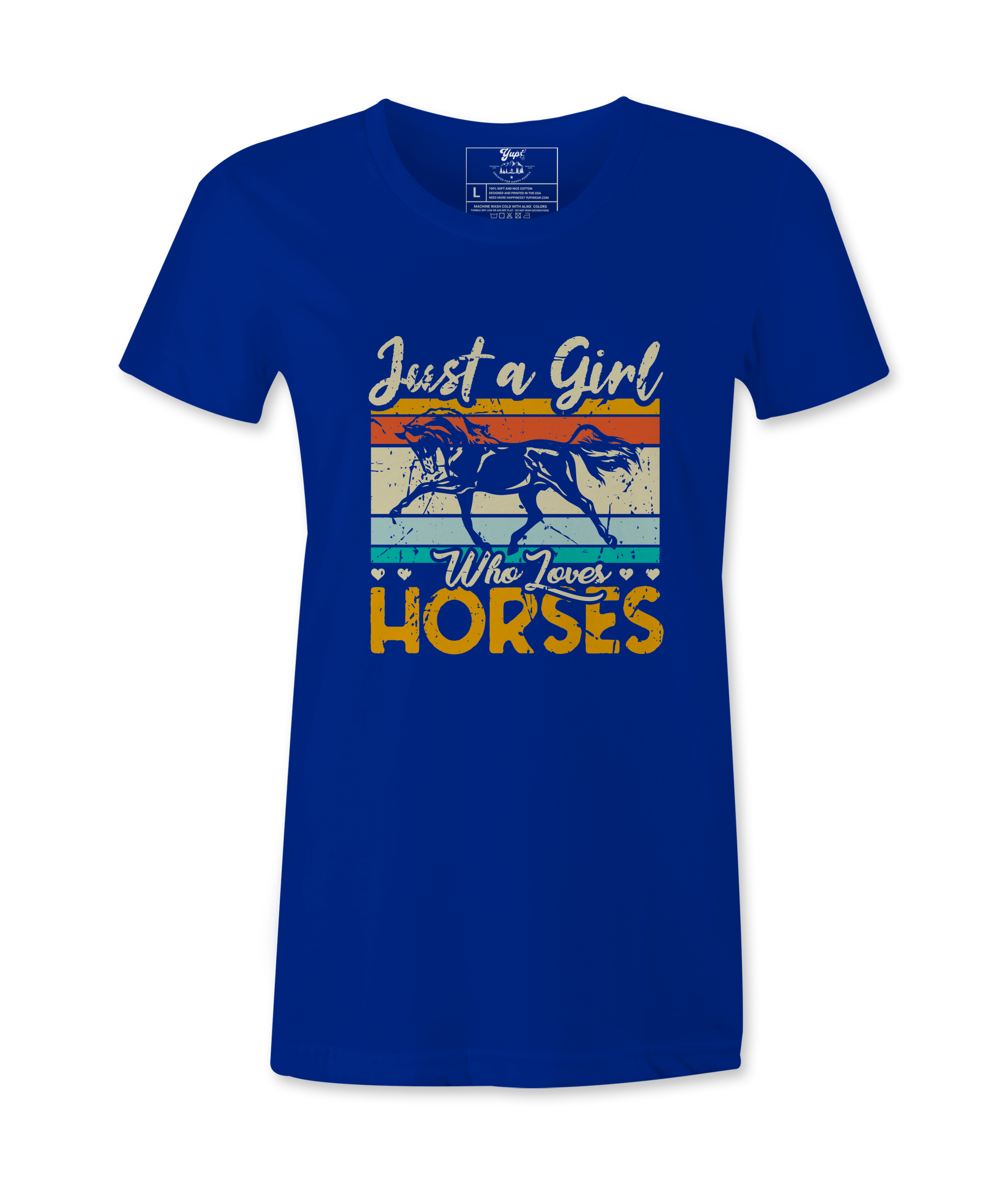 Just A Girl Who Loves Horses - T-Shirt Just A Girl Who Loves Horses - T-Shirt