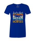 Just A Girl Who Loves Horses - T-Shirt Just A Girl Who Loves Horses - T-Shirt