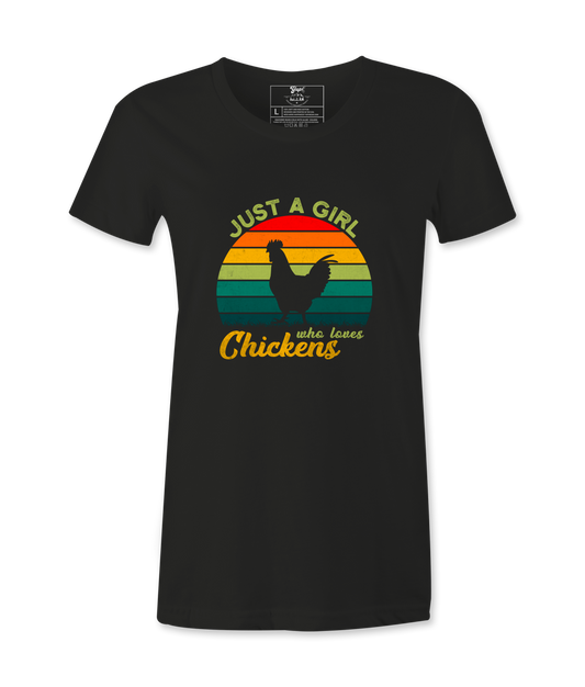 Just A Girl Who Loves Chickens - T-shirt
