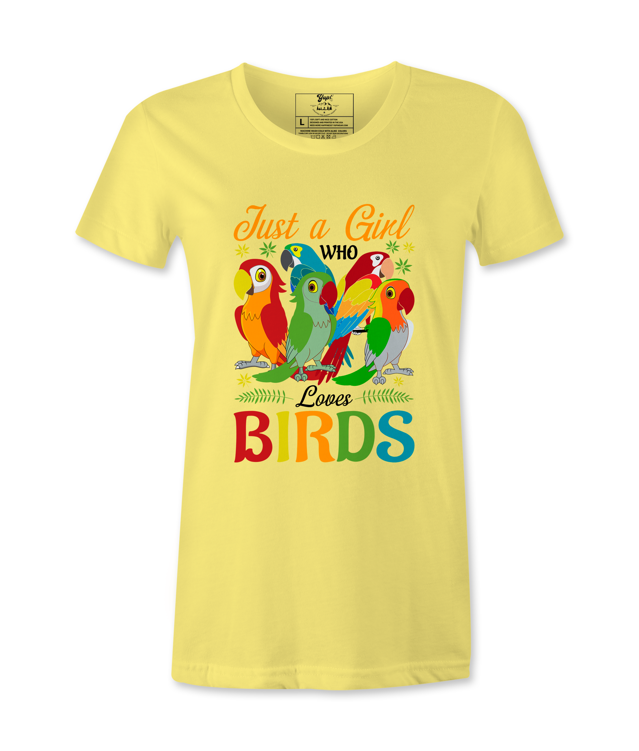 Just A Girl Who Loves Birds  Tshirt Just A Girl Who Loves Birds  Tshirt