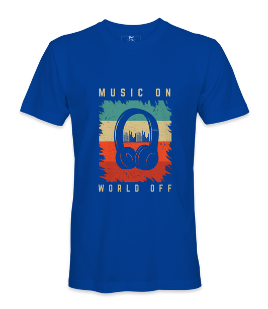 Music ON World Off - T-shirt