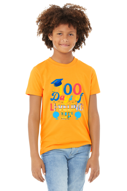 100 Days of Leveling Up Unisex Youth T-Shirt