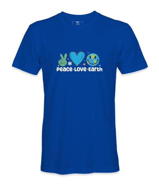 Peace, Love, Earth - T-shirt