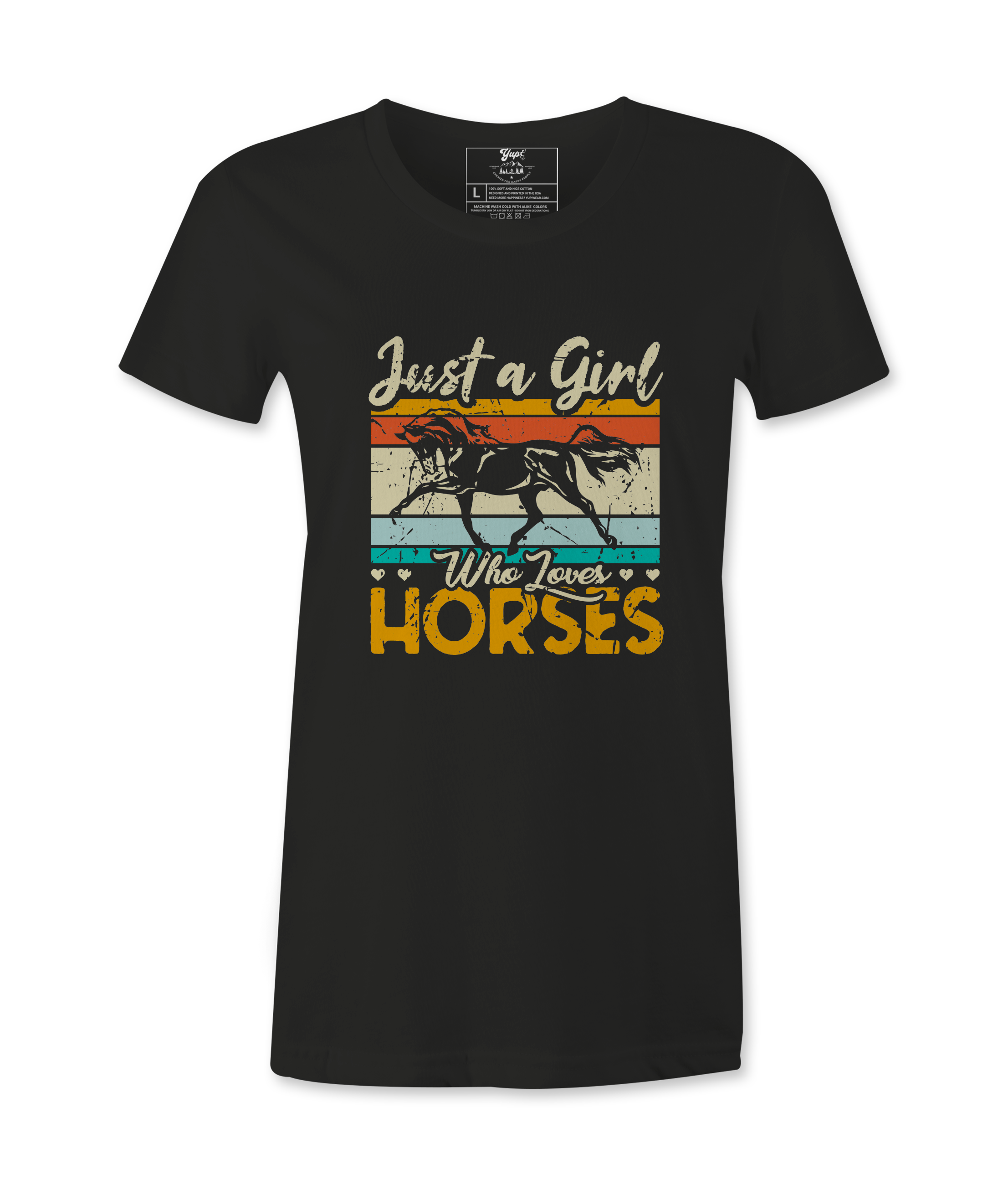 Just A Girl Who Loves Horses - T-Shirt Just A Girl Who Loves Horses - T-Shirt