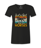 Just A Girl Who Loves Horses - T-Shirt Just A Girl Who Loves Horses - T-Shirt