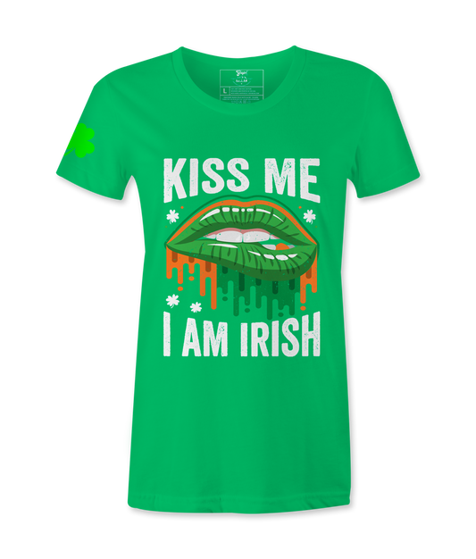 Kiss Me I'm Irish Female T-Shirt