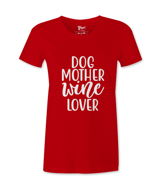 Dog Mother White Lover -T-shirt