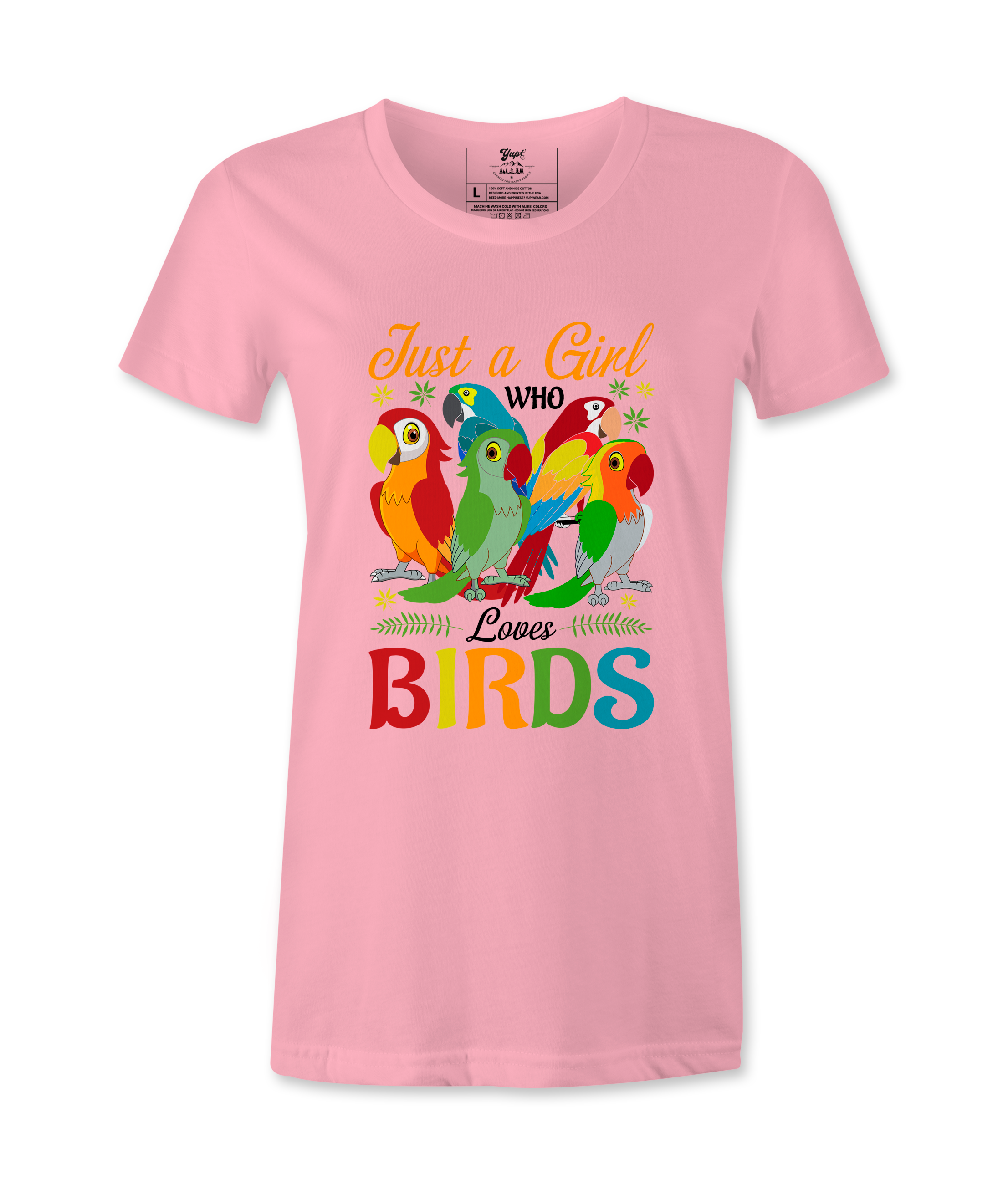 Just A Girl Who Loves Birds  Tshirt Just A Girl Who Loves Birds  Tshirt