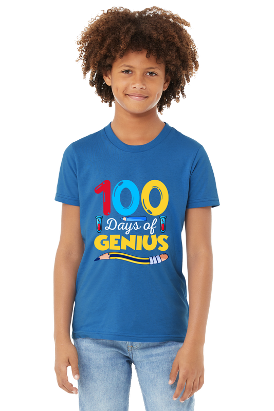 100 Days Of Genius Unisex Youth T-Shirt