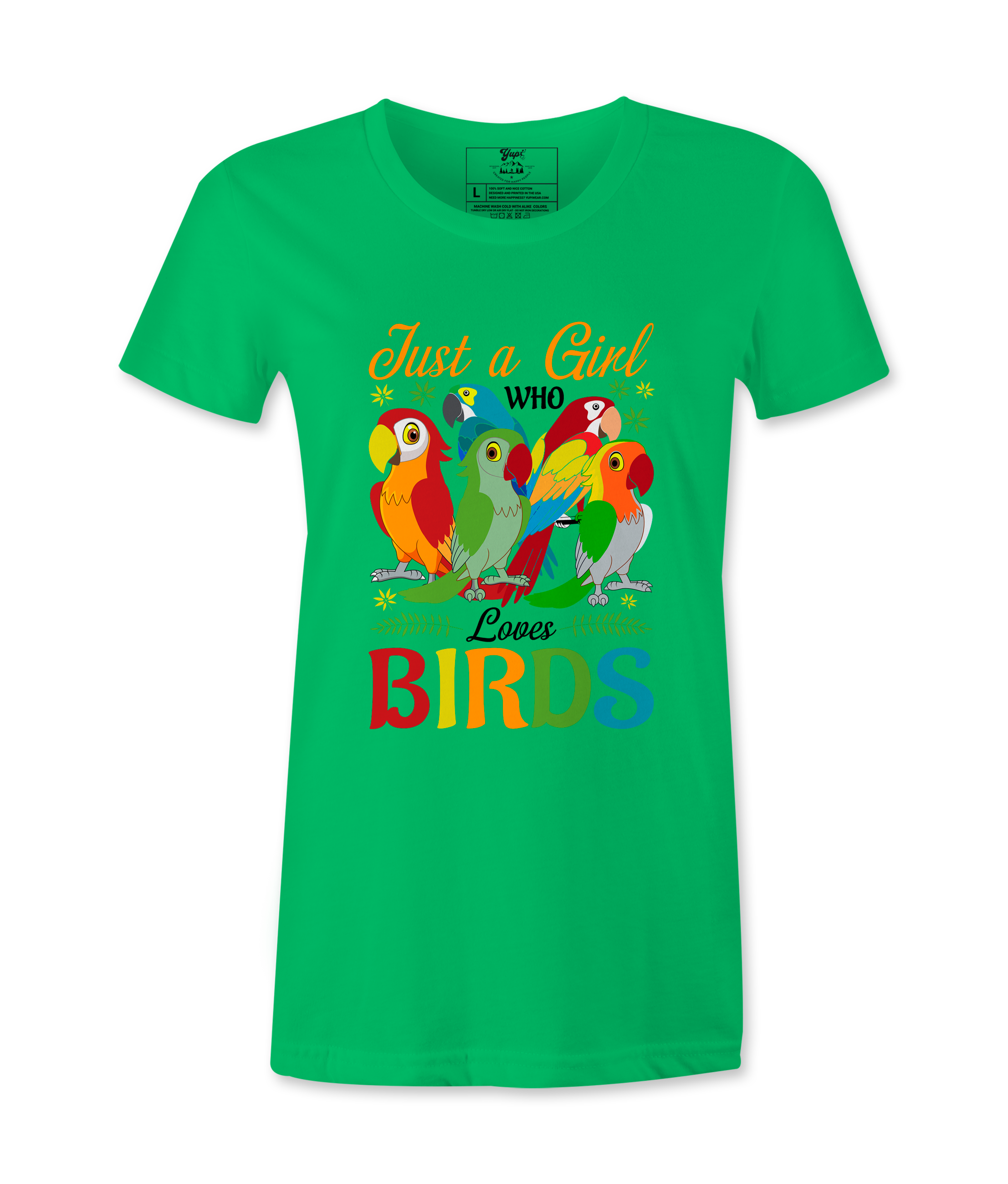 Just A Girl Who Loves Birds  Tshirt Just A Girl Who Loves Birds  Tshirt