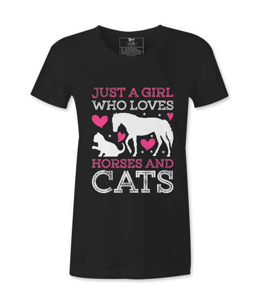 Just A Girl Who Loves - T-Shirt