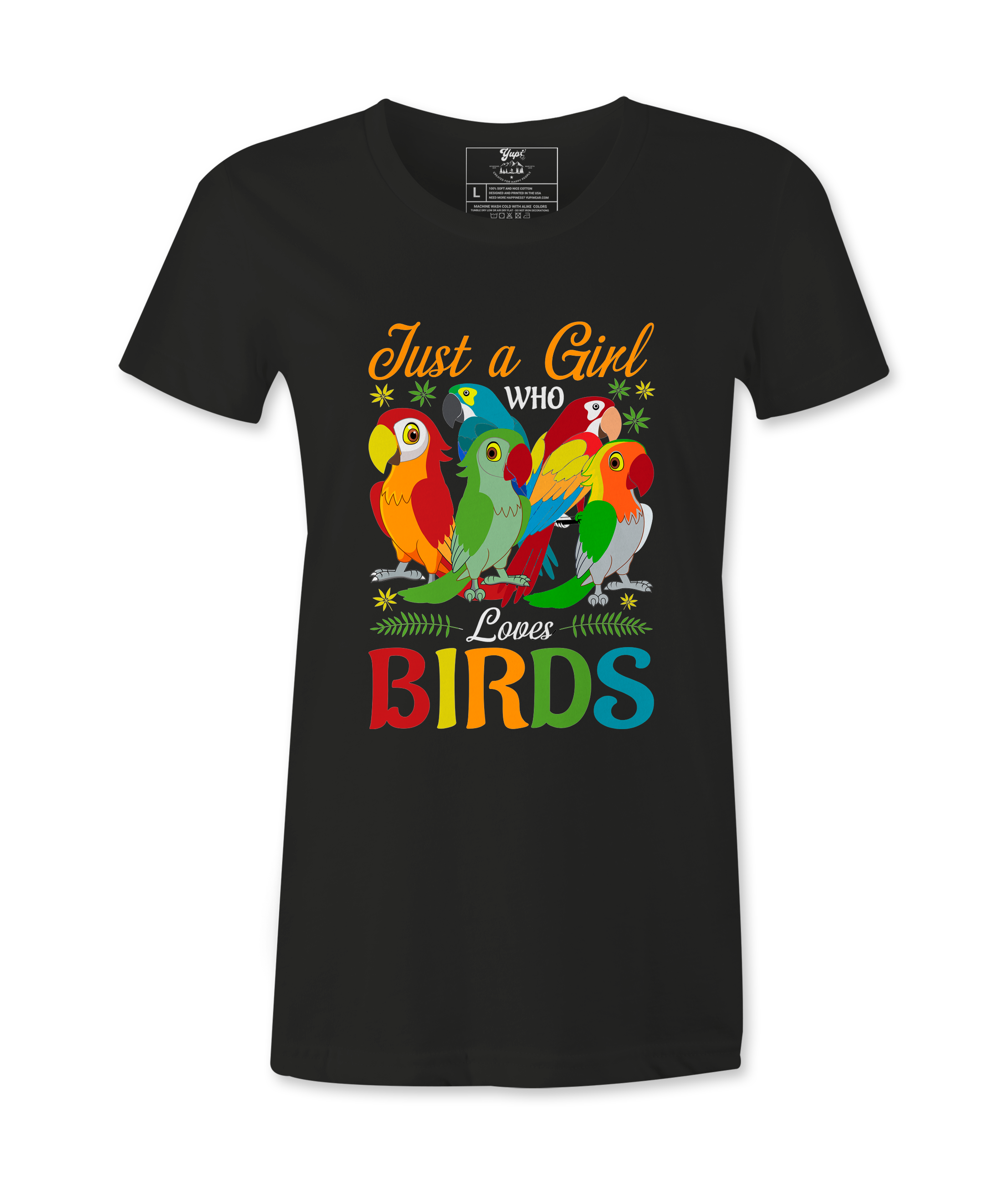 Just A Girl Who Loves Birds  Tshirt Just A Girl Who Loves Birds  Tshirt