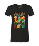 Just A Girl Who Loves Birds  Tshirt Just A Girl Who Loves Birds  Tshirt