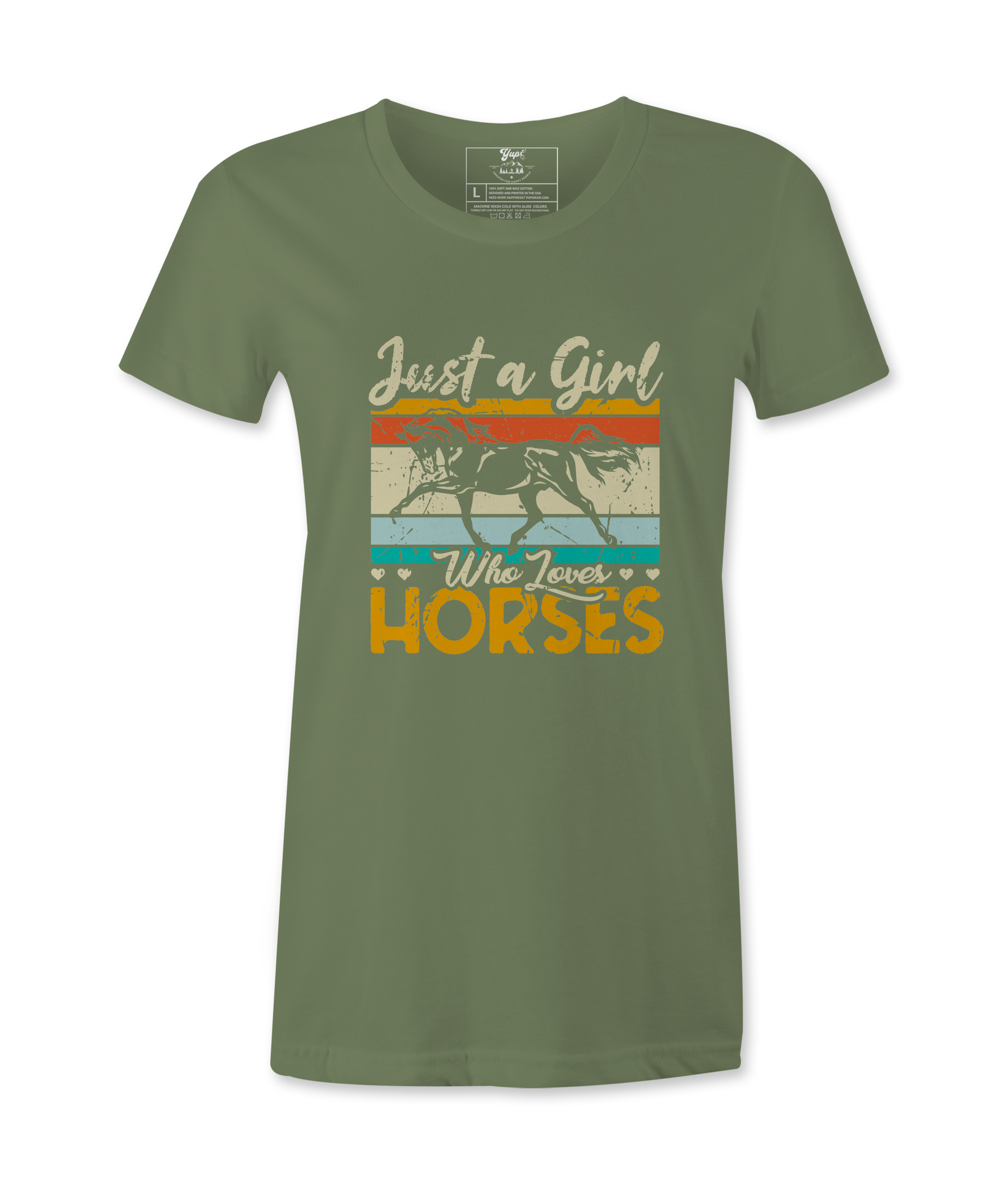 Just A Girl Who Loves Horses - T-Shirt Just A Girl Who Loves Horses - T-Shirt