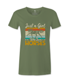 Just A Girl Who Loves Horses - T-Shirt Just A Girl Who Loves Horses - T-Shirt