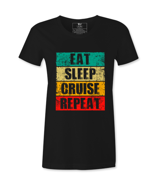 Eat Sleep Cruise Repeat - T-shirt