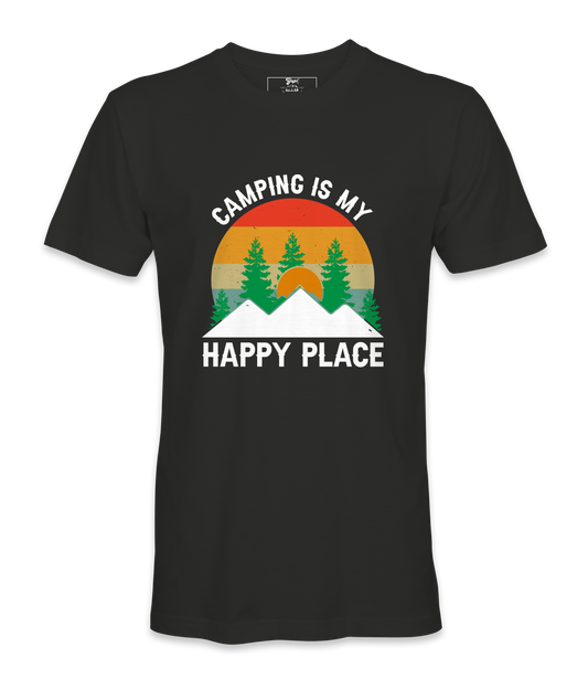 Camping Is My Happy Place - T-shirt