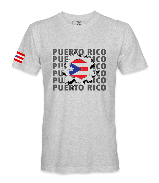 Puerto Rico Flag with name T-shirt