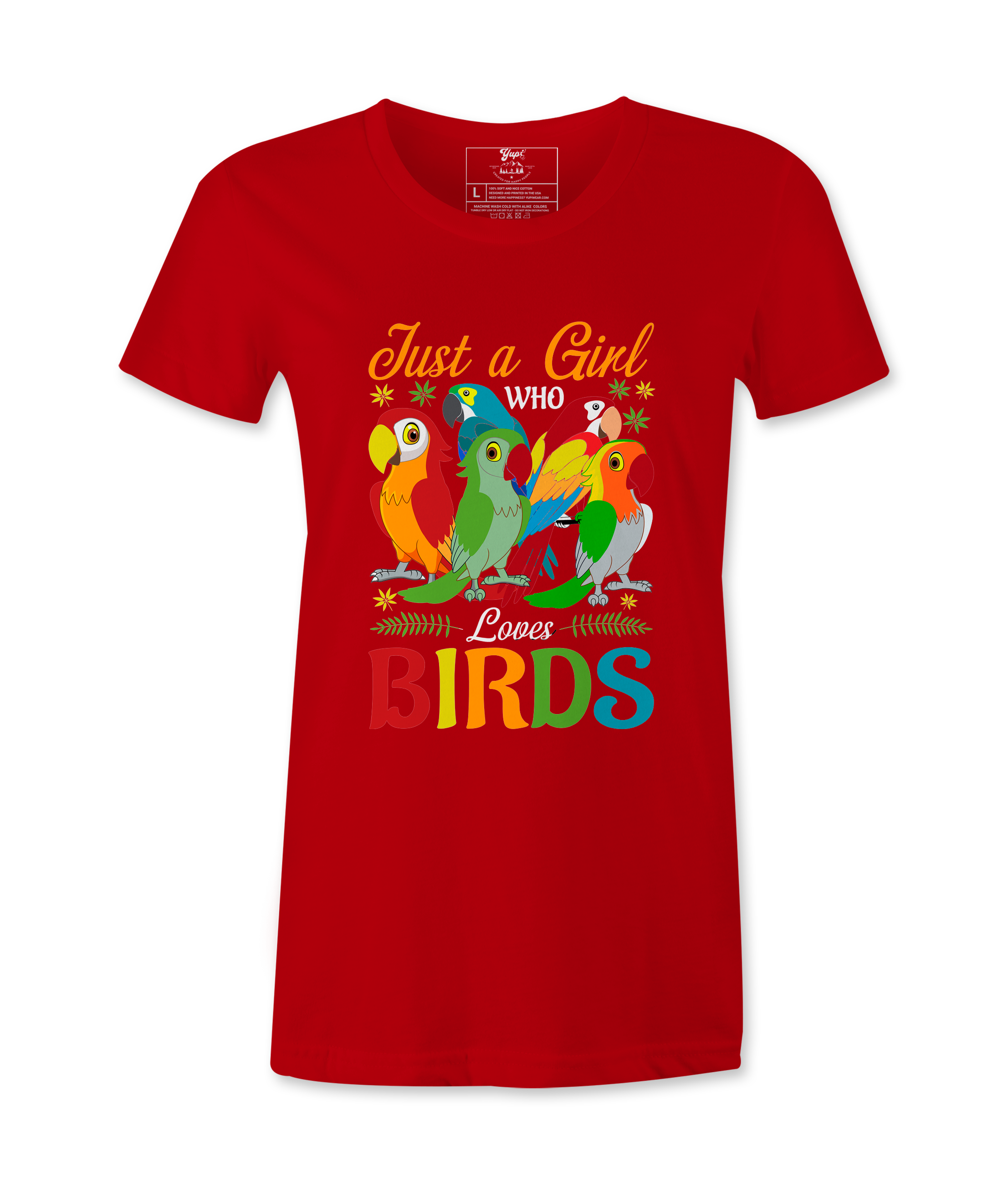 Just A Girl Who Loves Birds  Tshirt Just A Girl Who Loves Birds  Tshirt