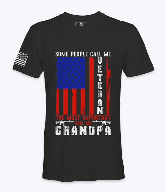Some People Call Me Veteran..Grandpa - T-Shirt