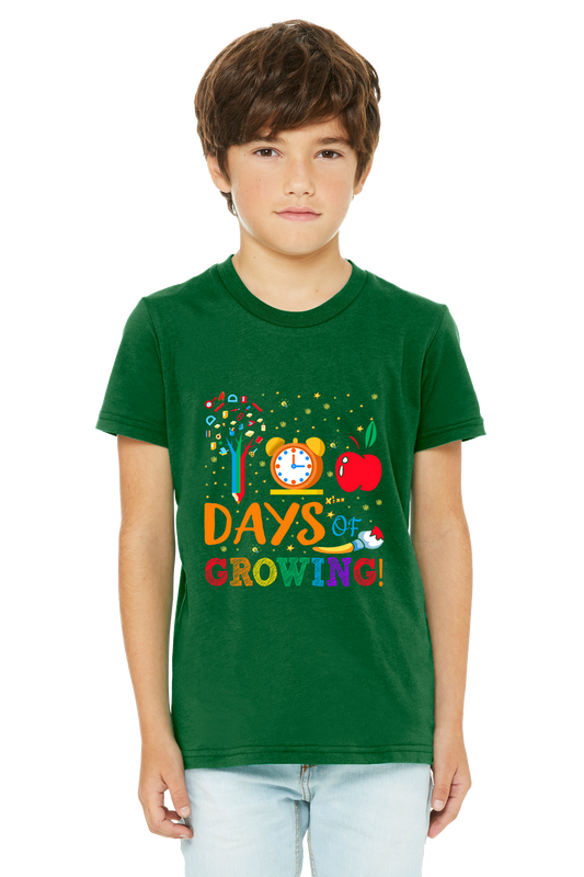 100 Days Of Growing Unisex Youth T-Shirt