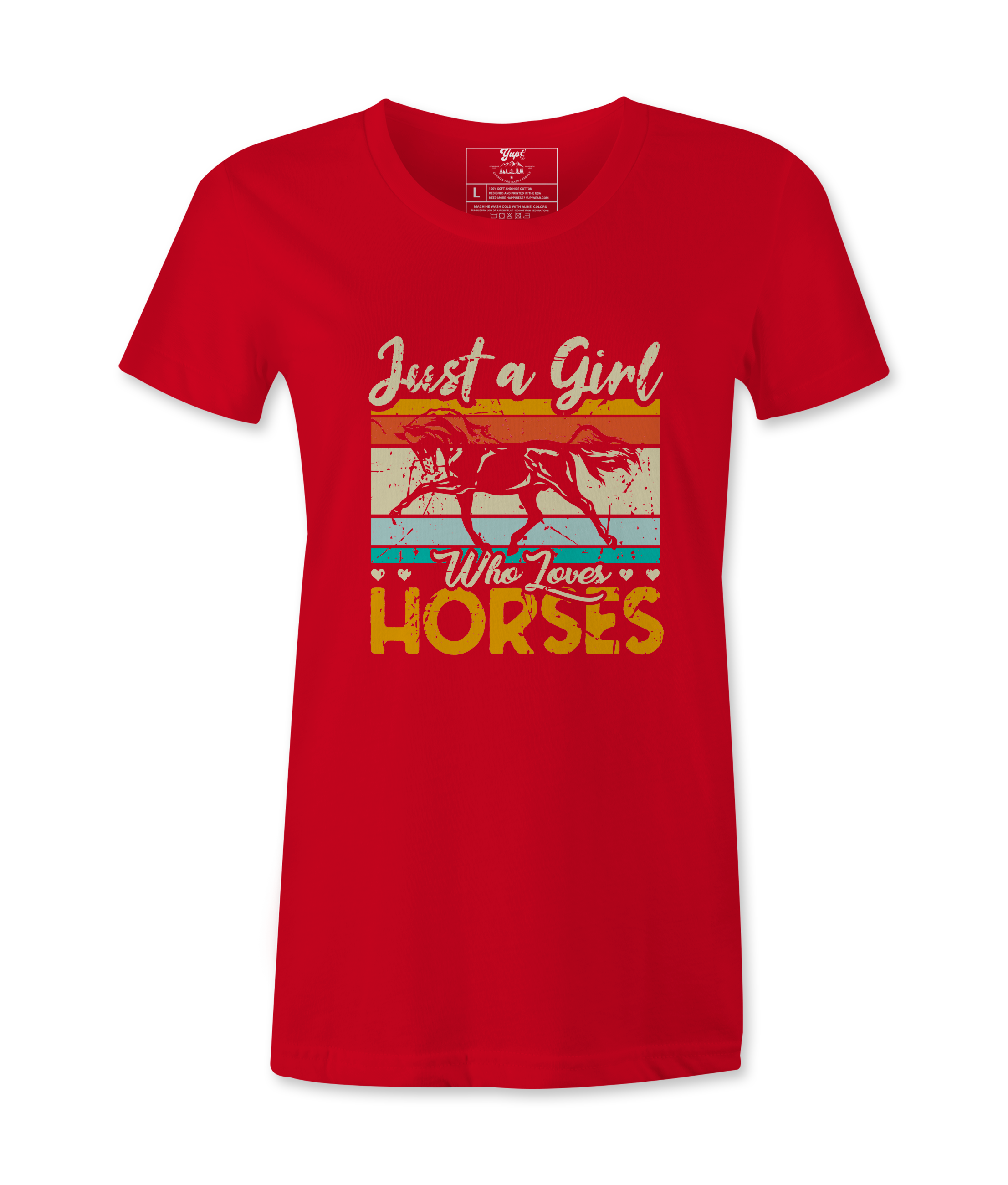 Just A Girl Who Loves Horses - T-Shirt Just A Girl Who Loves Horses - T-Shirt