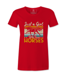 Just A Girl Who Loves Horses - T-Shirt Just A Girl Who Loves Horses - T-Shirt