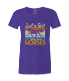 Just A Girl Who Loves Horses - T-Shirt Just A Girl Who Loves Horses - T-Shirt
