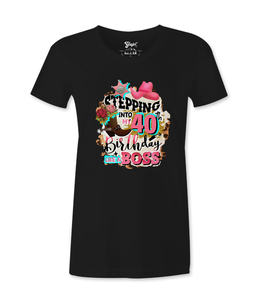Stepping Into My 40th - T-shirt