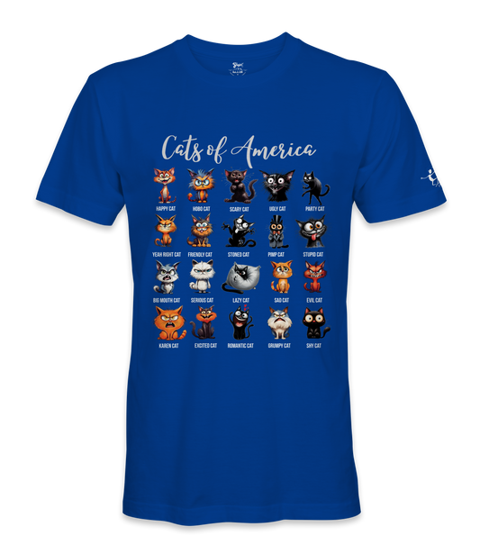 Cats Of America - T-shirt