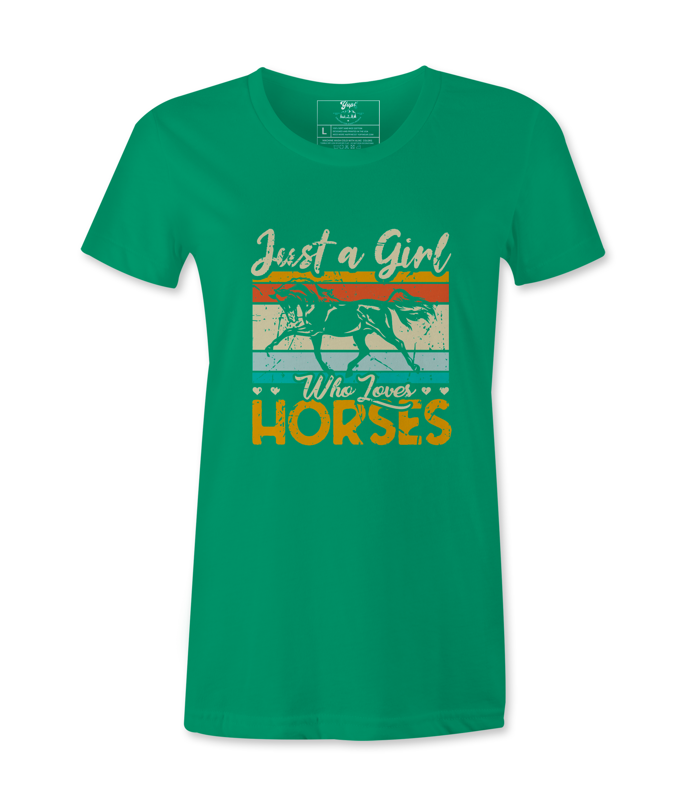 Just A Girl Who Loves Horses - T-Shirt Just A Girl Who Loves Horses - T-Shirt