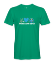 Peace, Love, Earth - T-shirt