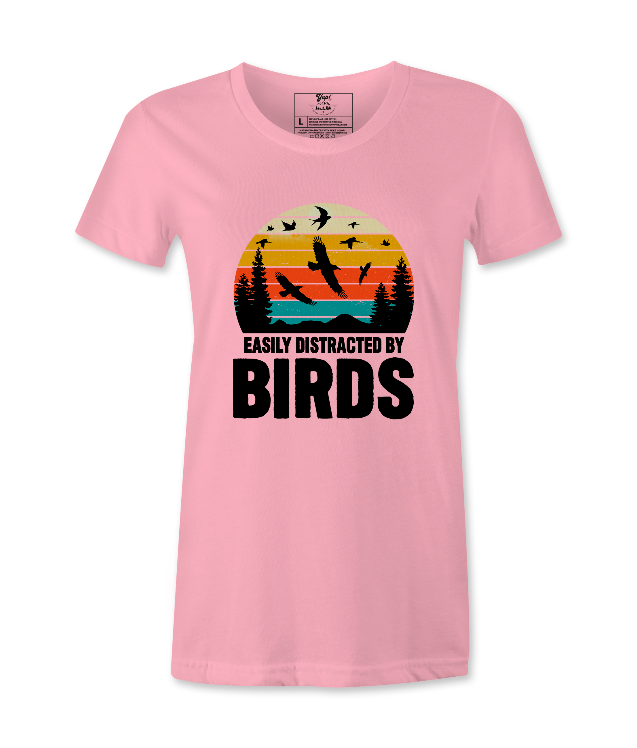 Easily Distracted By Birds - Female Tshirt
