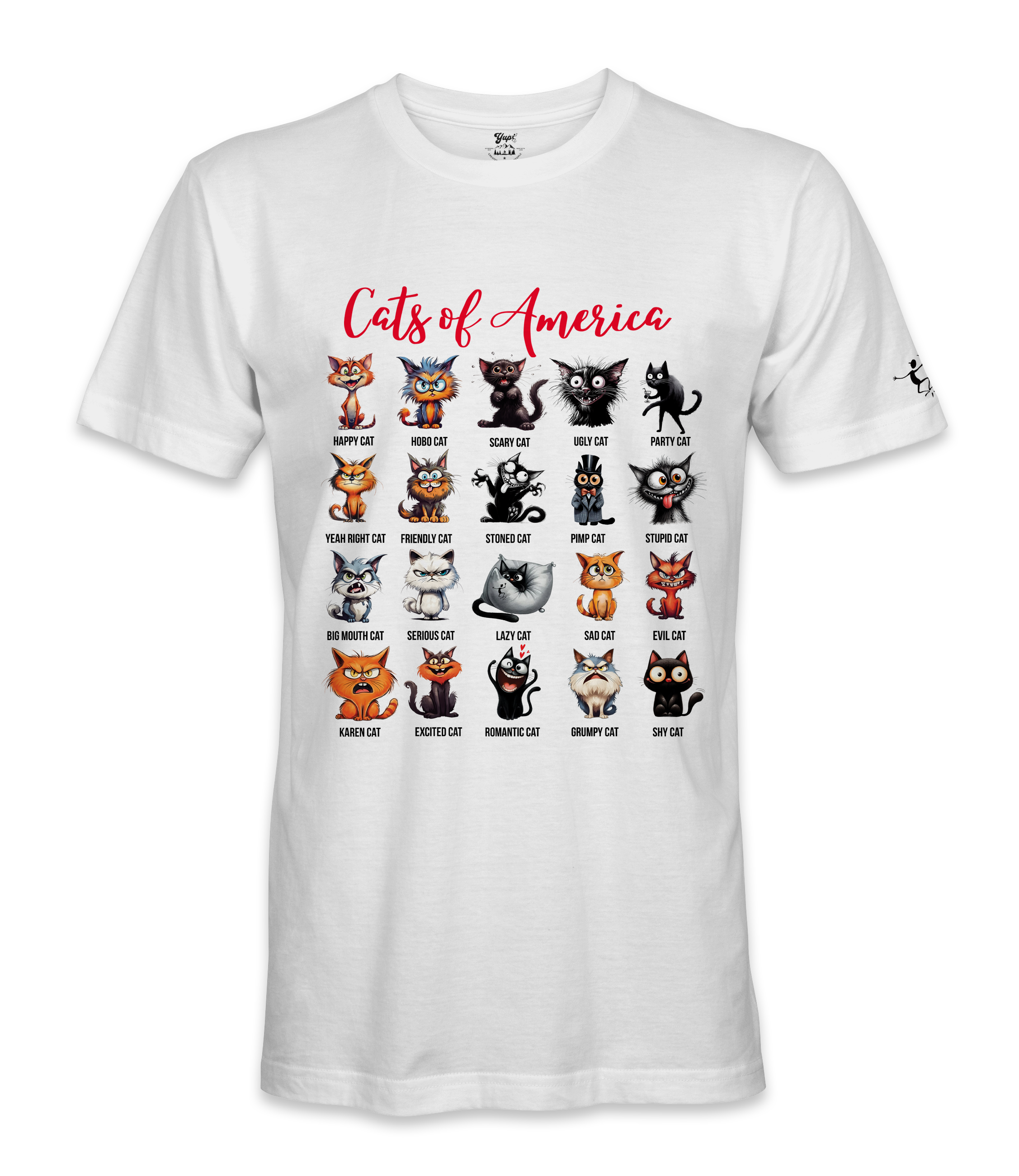 Cats Of America - T-shirt
