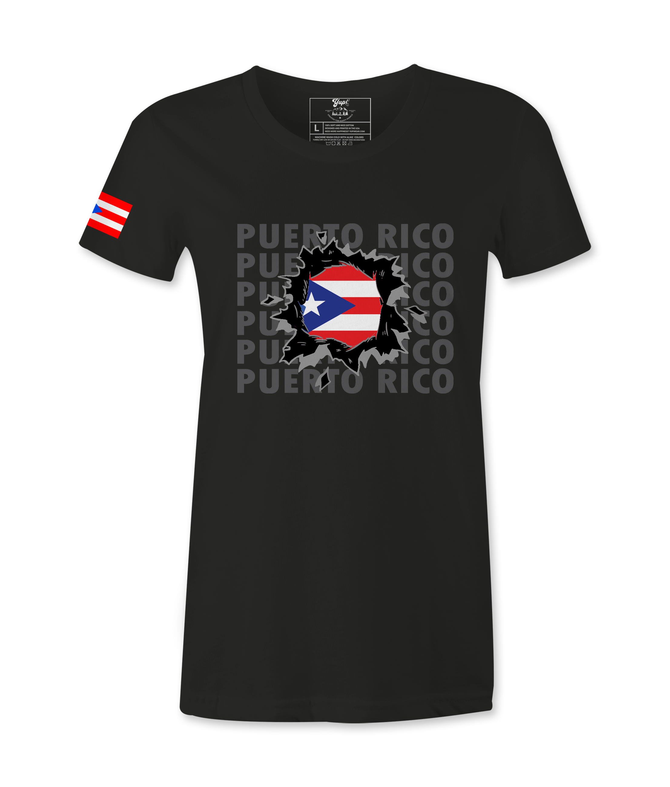 Puerto Rico Flag Female T-shirt