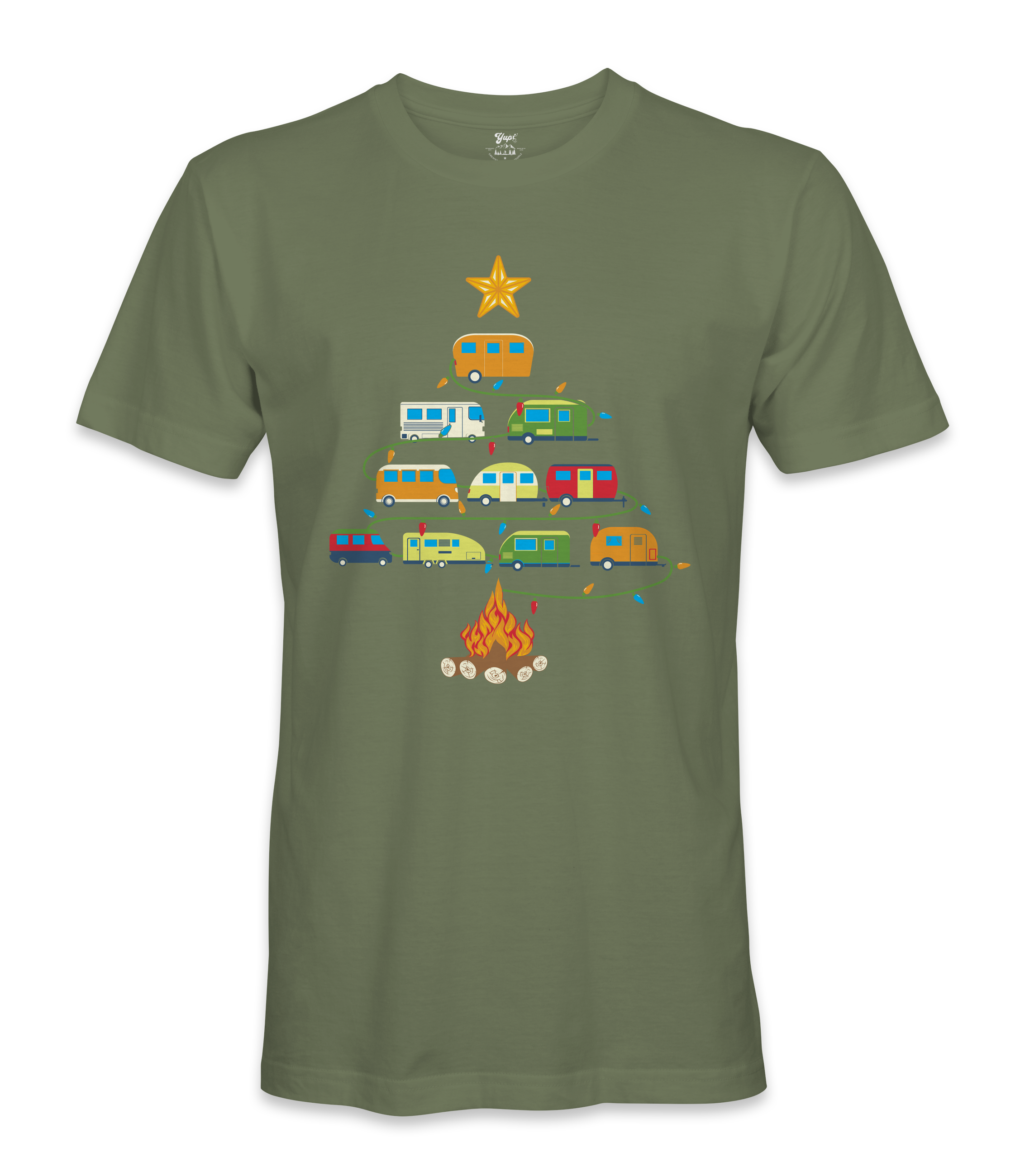 Camper Christmas Tree - RV Life - T-shirt