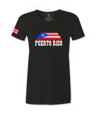 Puerto Rico Flag  in Island- Female T-shirt