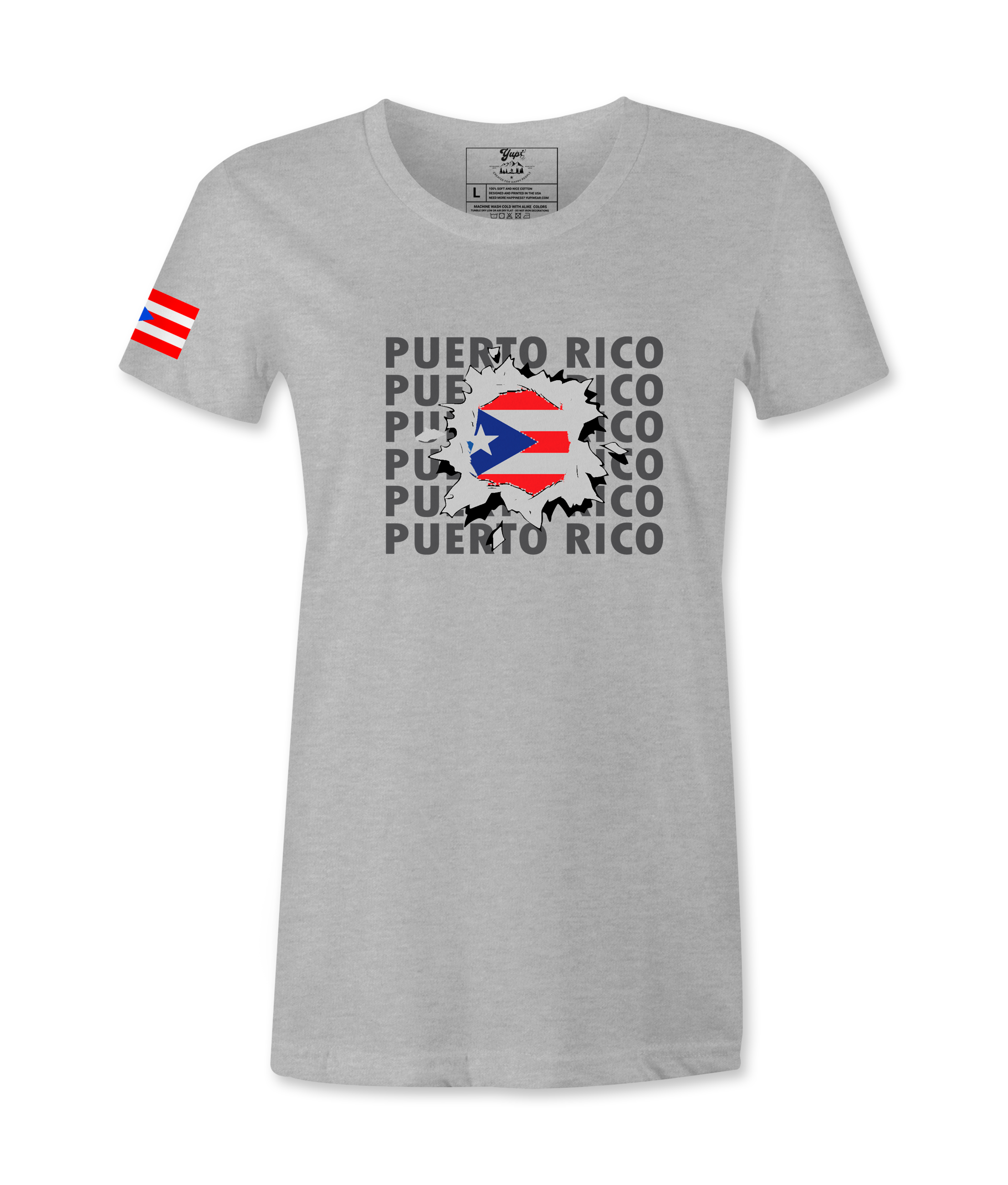 Puerto Rico Flag Female T-shirt