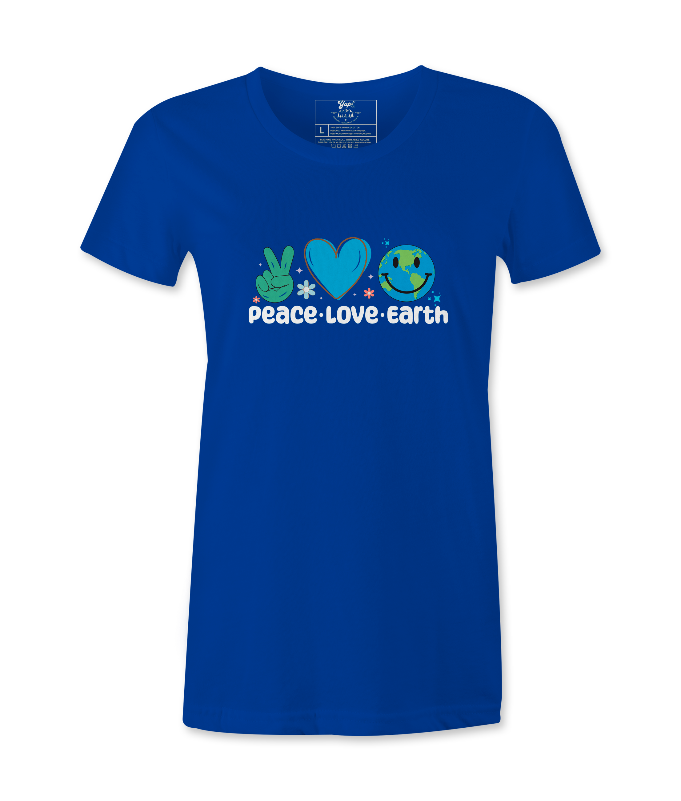 Peace, Love, Earth - T-shirt