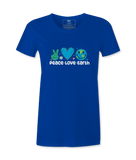 Peace, Love, Earth - T-shirt