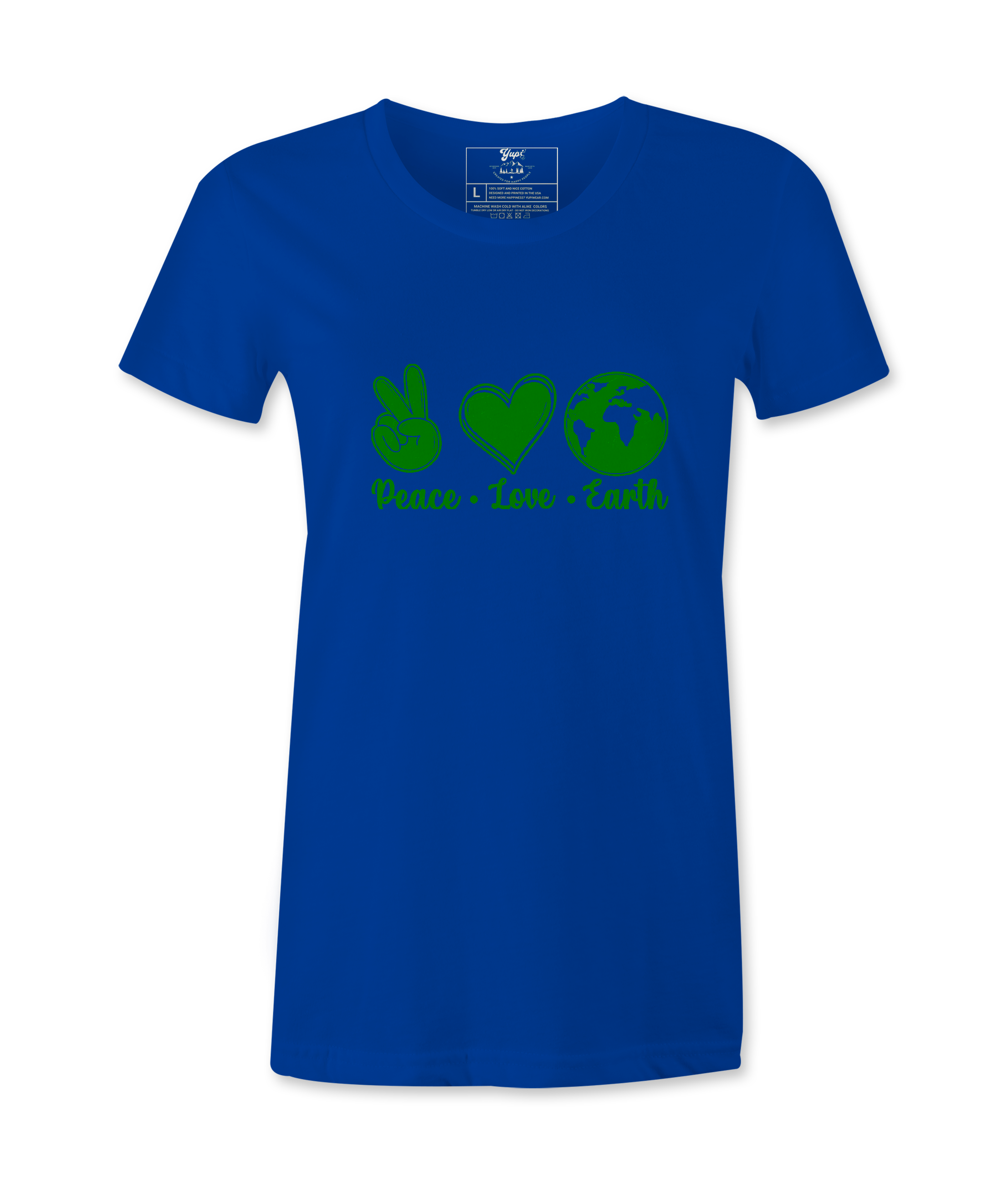 Peace, Love, Earth - T-shirt
