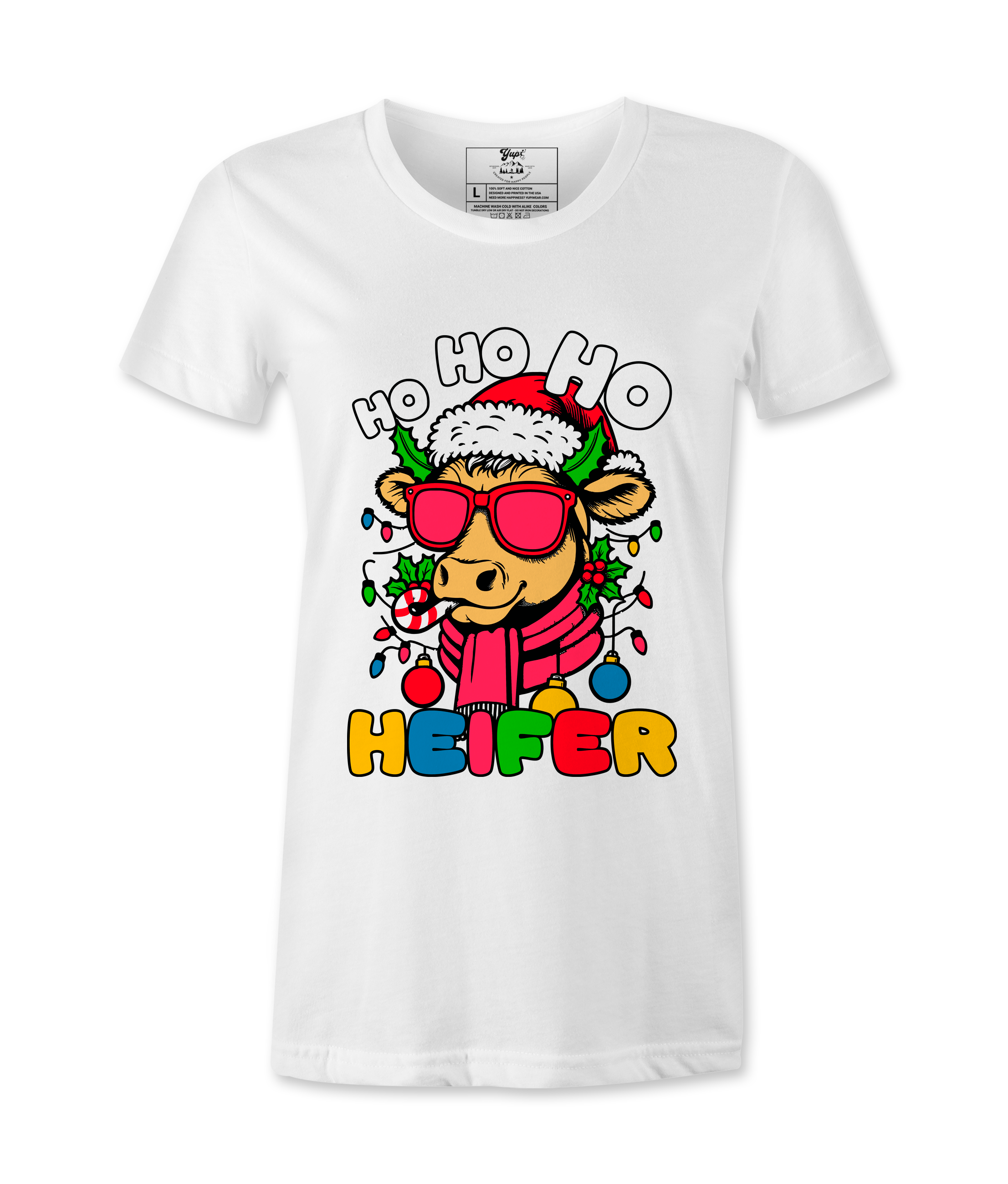 Ho Ho Ho  Heifer  - T-Shirt