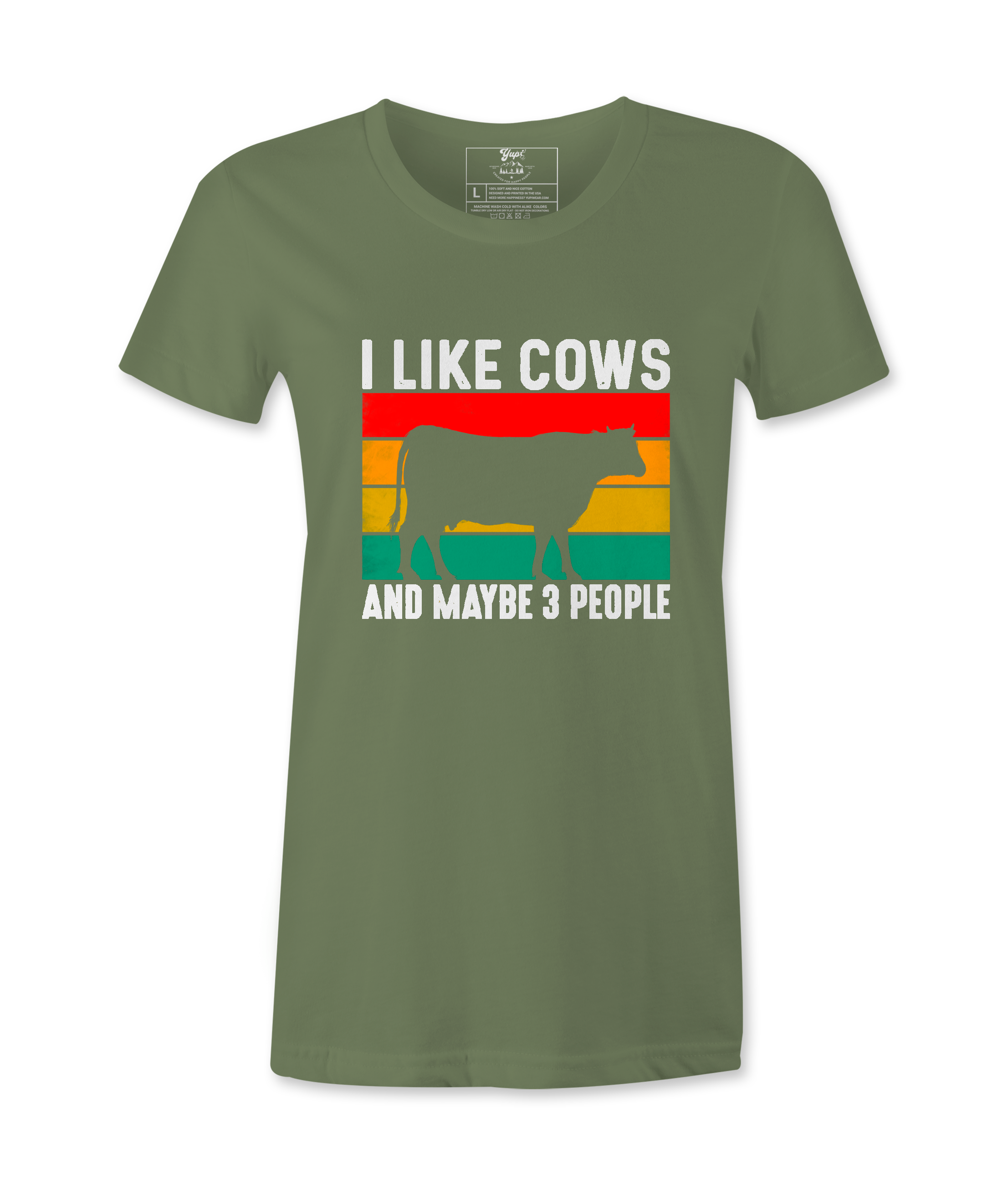 I Like Cows And Maybe 3 People - T-Shirt