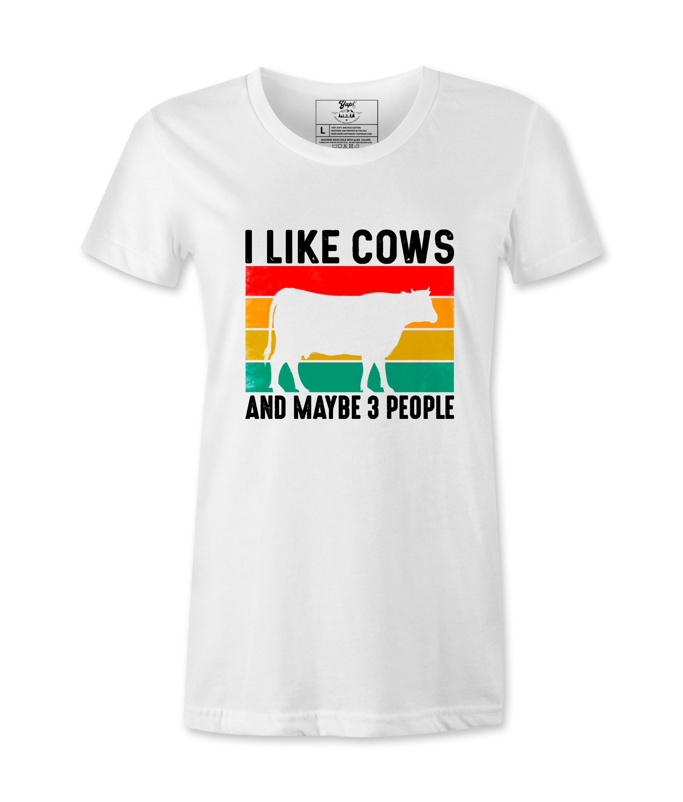I Like Cows And Maybe 3 People - T-Shirt