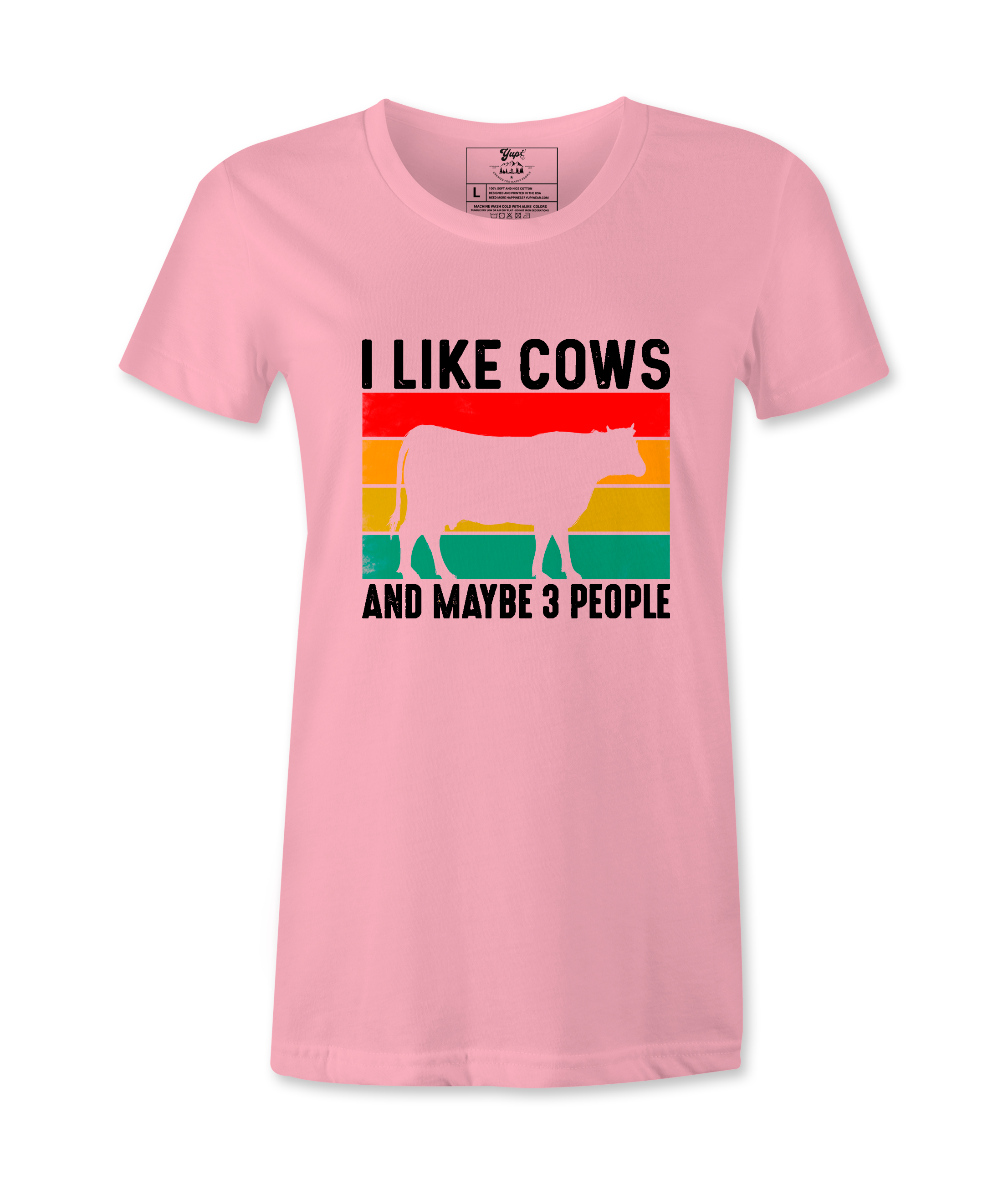 I Like Cows And Maybe 3 People - T-Shirt