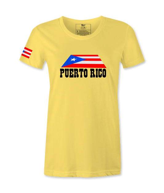 Puerto Rico Flag  in Island- Female T-shirt