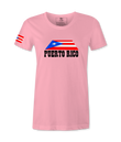 Puerto Rico Flag  in Island- Female T-shirt